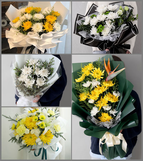 广东梅州市梅江区三角镇白事花束代送